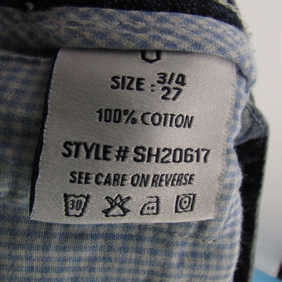 Vigoss Studio The Ritz Distressed Jean Shorts 3/4 27 - Picture 14 of 15